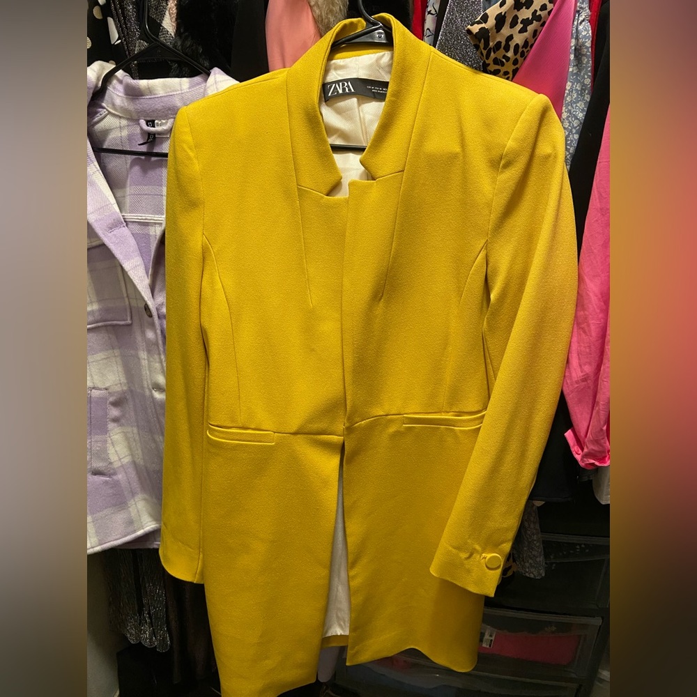ZARA yellow coat